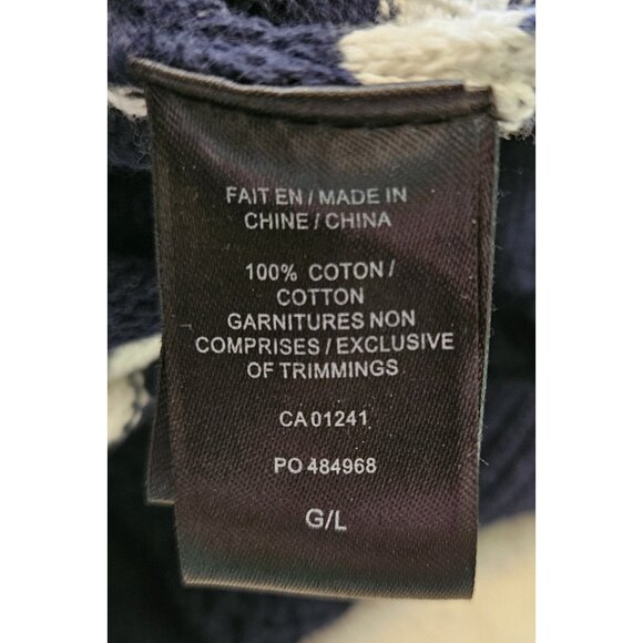 Simons Le 31 Navy Blue Sailor sweater size large knit casual warm pullover - Picture 9 of 10